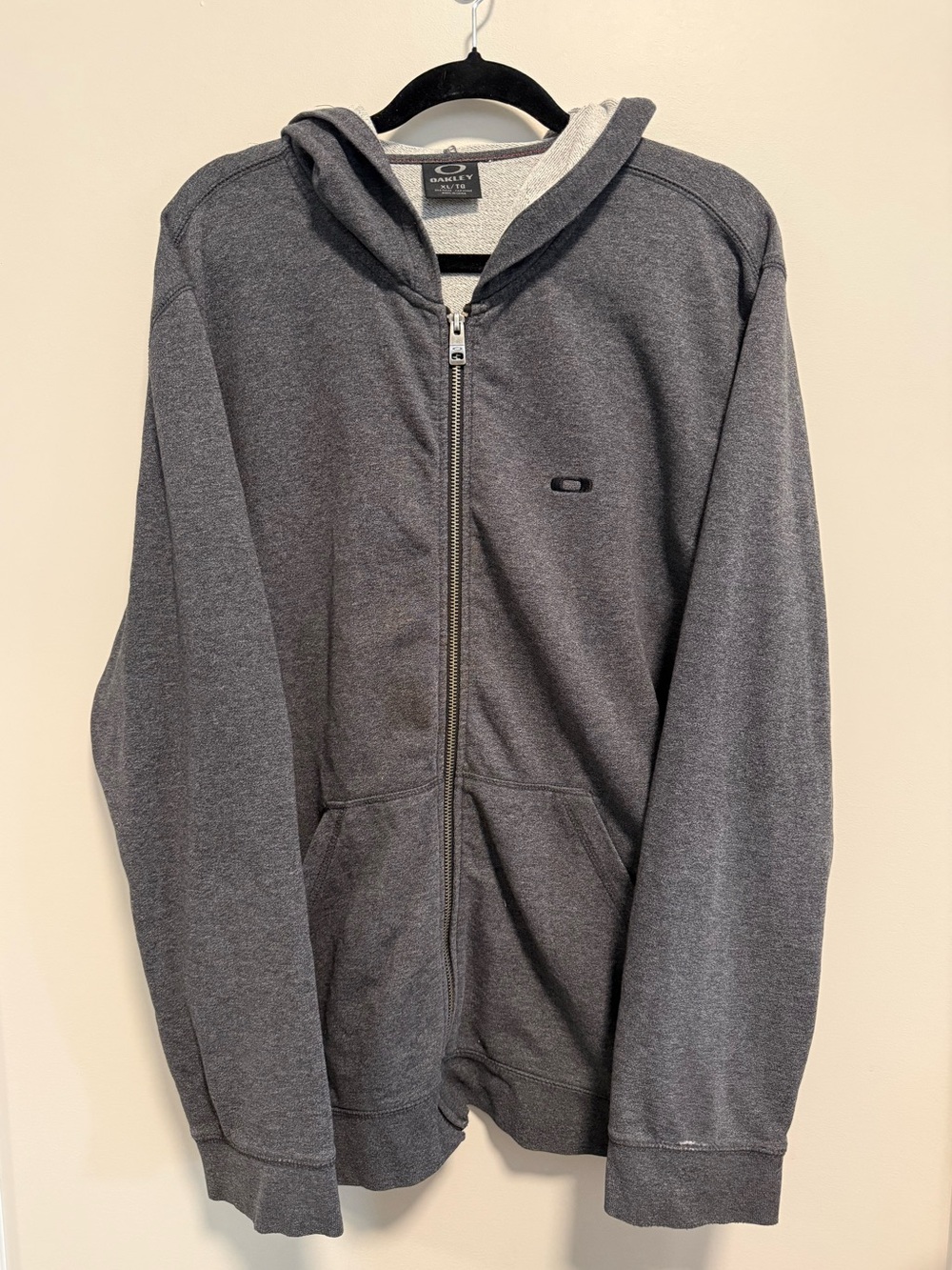 Y2K Mad Scientist Oakley Men's Full-Zip Hooded Sweatshirt - Charcoal Gray